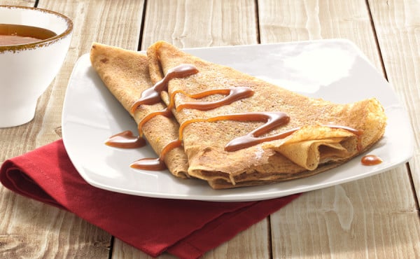 Recette de crêpe au beurre, caramel au beurre salé et cidre doux