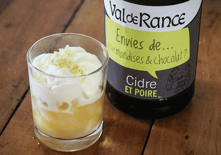 Poires au cidre et mousse au chocolat et cidre Poire Envies de...