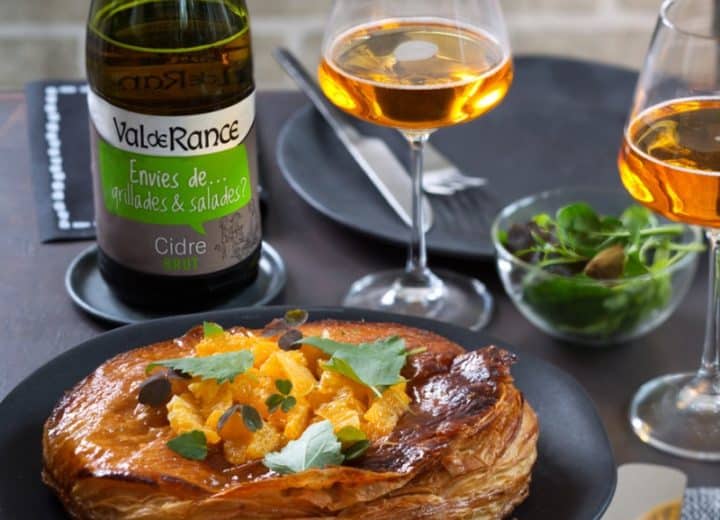 Galette des rois salée fenouil, mandarine et fleur d’agastache et cidre Brut Envies de...